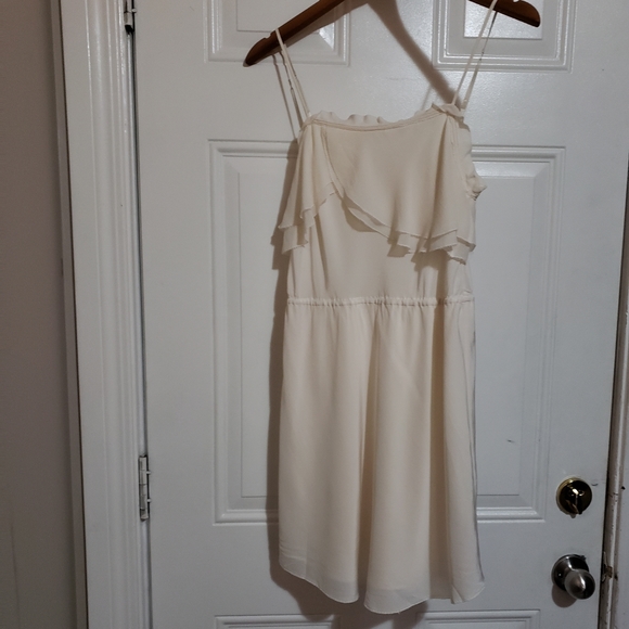 Wilfred 100% silk cream dress - Picture 1 of 10